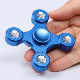 image of HIGH SPEED FOCUS TOY ALLOY EDC FIDGET SPINNER (BLUE) 7.5*7.5*1.5CM