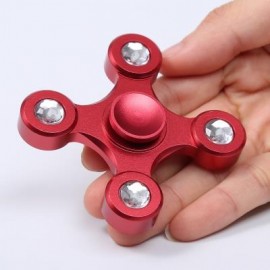 image of HIGH SPEED FOCUS TOY ALLOY EDC FIDGET SPINNER (RED) 7.5*7.5*1.5CM