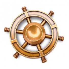 image of RUDDER SHAPED METAL ADHD FINGERTIP FIDGET SPINNER (GOLDEN) 5.8*5.8*1.5CM