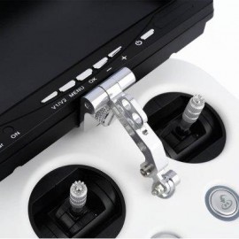 image of CNC ALUMINIUM ALLOY FPV MONITOR BRACKET HOLDER DJI TRANSMITTER REMOTE CONTROLLER (SILVER) -
