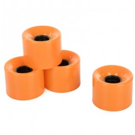 image of 4PCS 60 X 45MM OUTDOOR PU MADE SKATEBOARDING WHEELS (ORANGE) -