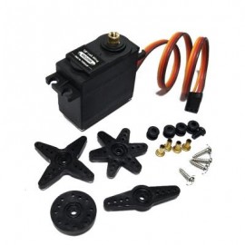 image of 1PCS MG09R 360 DEGREE HIGH TORQUE METAL GEAR RC SERVO MOTOR HELICOPTER CAR BOAT 13KG (BLACK) 0