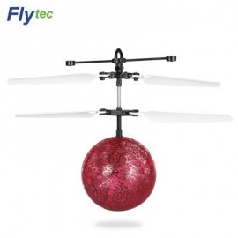 image of FLYTEC TY935 KIDS RC FLYING INFRARED INDUCTION HELICOPTER BALL (RED) 0