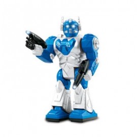 image of CHILDREN ELECTRIC TOY BOY WILL WALK WITH COOL LIGHT MUSIC DANCING ROBOT (BLUE) 0
