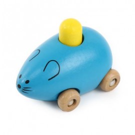image of YOULEBI MUSIC MICE SQUEAKING WOODEN TOYS KIDS GADGET (BLUE) One Size