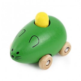 image of YOULEBI MUSIC MICE SQUEAKING WOODEN TOYS KIDS GADGET (GREEN) One Size