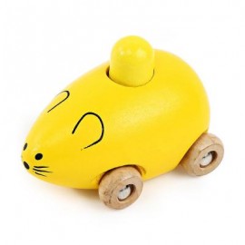 image of YOULEBI MUSIC MICE SQUEAKING WOODEN TOYS KIDS GADGET (YELLOW) One Size