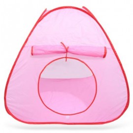 image of KIDS PORTABLE FOLDING OCEAN BALL TENT OUTDOOR SPORT TOY (PINK) One Size