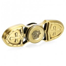 image of ZINC ALLOY GYRO STYLE STRESS RELIEVER PRESSURE REDUCING TOY FOR OFFICE WORKER (GOLDEN) -