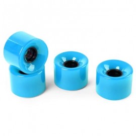 image of 4PCS HIGH STRENGTH LONGBOARD SKATEBOARD WHEELS - 60 X 45MM (BLUE) 13.00 x 12.00 x 4.50 cm