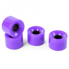 image of 4PCS HIGH STRENGTH LONGBOARD SKATEBOARD WHEELS - 60 X 45MM (PURPLE) 13.00 x 12.00 x 4.50 cm
