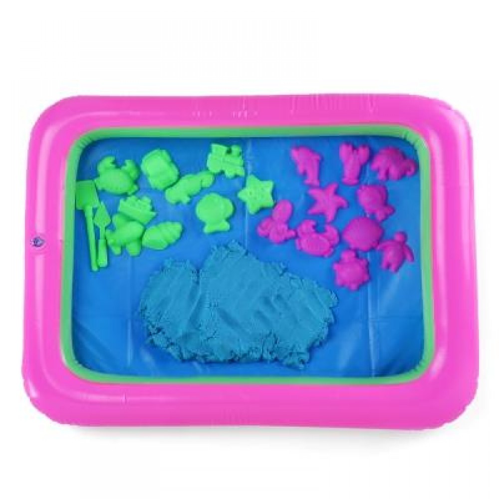 COLORFUL MARINE ANIMAL MOLD SPACE SAND TOY FOR CHILDREN (BLUE) - COLORFUL MARINE ANIMAL MOLD SPACE SAND TOY FOR CHILDREN (BLUE) -