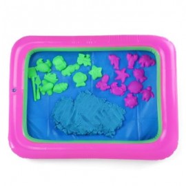 image of COLORFUL MARINE ANIMAL MOLD SPACE SAND TOY FOR CHILDREN (BLUE) -