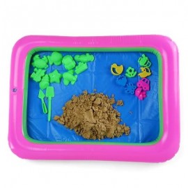 image of COLORFUL FLOWER MOLD SPACE SAND AMAZING TOY FOR CHILDREN (BROWN) -