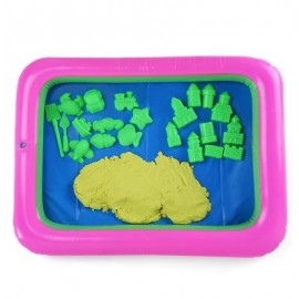 image of COLORFUL PRINCESS CASTLE MOLD SPACE SAND TOY FOR CHILDREN (YELLOW) -