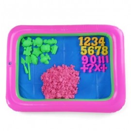 image of COLORFUL NUMBER MOLD SPACE SAND AMAZING TOY FOR CHILDREN (PINK) -