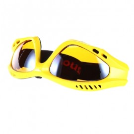 image of MARSNOW M009 ADULT CHILD SPHERICAL ANTI-FOG SINGLE LENS MOUNTAINEERING SKIING GOGGLES GLASSES (YELLOW) -