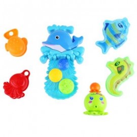 image of BABY DOLPHIN SQUIRT WATER BATH BUTTRESSED SPRAY SHOWER TOY SET (COLORMIX) -