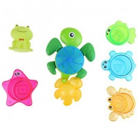 image of BABY TURTLE SQUIRT WATER BATH BUTTRESSED SPRAY SHOWER TOY SET (COLORMIX) -