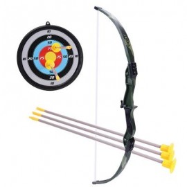 image of CAMOUFLAGE TOY BOW AND ARROW PLAY CAMPING CHILDREN ARCHERY SET FOR KIDS GIFT (COLORFUL) 0