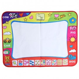 image of CHILDREN DOODLE DRAWING MAT + MAGIC PEN EDUCATIONAL TOY (COLORMIX) One Size