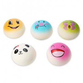 image of 5PCS SQUISHY PU SPONGE SLOW RISING SIMULATE BREAD TOY (COLORMIX) -