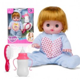 image of ELECTRIC VOICE BOTTLE DOLLS LAUGH CRY BABY GIRL TOYS (LIGHT BLUE) 0