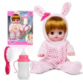 image of ELECTRIC VOICE BOTTLE DOLLS LAUGH CRY BABY GIRL TOYS (PINK + PRINT BRIEFS) 0