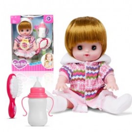 image of ELECTRIC VOICE BOTTLE DOLLS LAUGH CRY BABY GIRL TOYS (WHITE) 0