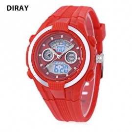 image of DIRAY DR - 211AD KIDS DIGITAL QUARTZ WATCH DATE DAY DISPLAY ALARM 30M WATER RESISTANCE WRISTWATCH (RED) 0