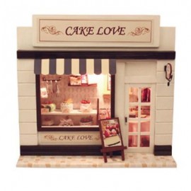 image of CUTEROOM C - 004 DIY WOODEN HOUSE FURNITURE HANDCRAFT (COLOURMIX) 20.00 x 7.00 x 18.00 cm