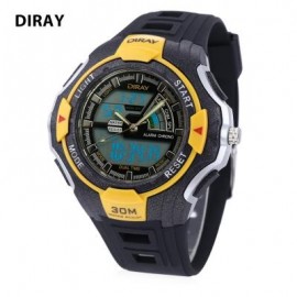 image of DIRAY DR - 320AD KIDS DIGITAL QUARTZ WATCH DATE DAY DISPLAY ALARM 30M WATER RESISTANCE WRISTWATCH (YELLOW) 0