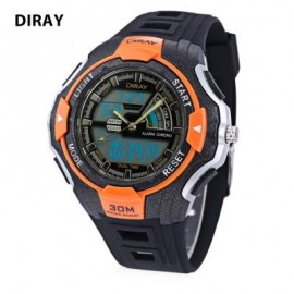 image of DIRAY DR - 320AD KIDS DIGITAL QUARTZ WATCH DATE DAY DISPLAY ALARM 30M WATER RESISTANCE WRISTWATCH (SWEET ORANGE) 0