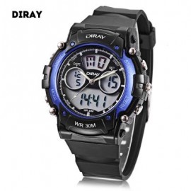 image of DIRAY DR - 330AD CHILDREN DUAL MOVT SPORTS WATCH DATE DAY DISPLAY BACKLIGHT STOPWATCH ALARM 3ATM WRISTWATCH (BLUE) 0