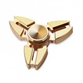image of TRIANGLE COPPER GYRO STRESS RELIEVER PRESSURE REDUCING TOY FOR OFFICE WORKER (CITRUS) -