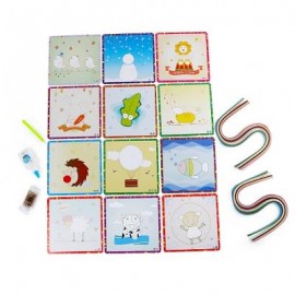 image of STICKY ROLLED PAPER PAINTING EDUCATIONAL DIY TOY FOR CHILDREN (COLORFUL) -