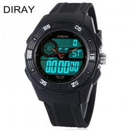 image of DIRAY DR - 301AD KIDS DIGITAL QUARTZ WATCH DATE DAY DISPLAY ALARM 50M WATER RESISTANCE WRISTWATCH (BLACK) 0