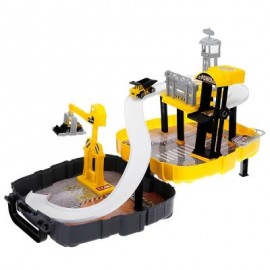 image of P866 - A PORTABLE BACKPACK ASSEMBLED CAR RAILWAY TOY (COLORMIX) 0