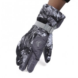 image of WILD SNOW PAIRED OUTDOOR WARM WINDPROOF SKIING GLOVES (GRAY) XL