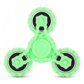 image of FOUR GEAR ROTATING TRILATERAL PATTERN ABS HAND SPINNER TOY (GREEN) -