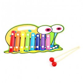 image of WOODEN 8 TONES HAND KNOCK PIANO (COLORMIX, LOVELY SNAIL) Lovely Snail