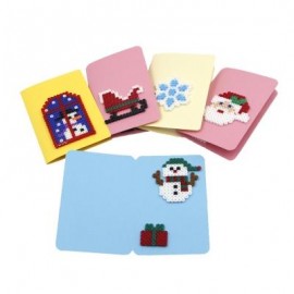 image of RM630 DIY CHRISTMAS CARD BEAD KIT CREATIVE GIFT TOY (COLORMIX) -