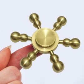 image of CALABASH RUDDER SHAPED RELIEVING STRESS FINGER GYRO (GOLDEN) 6.8*6.8CM