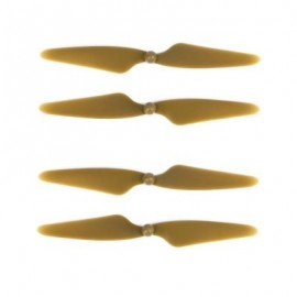 image of 2 PAIR PROP BLADES PROPELLERS CW / CCW REPLACEMENT FOR HUBSAN X4 H501S H501C (GINGER) -
