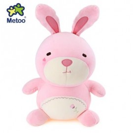 image of METOO ANIMAL PLUSH DOLL TOY BIRTHDAY CHRISTMAS GIFT FOAM GRANULE FILLER (SHALLOW PINK) -