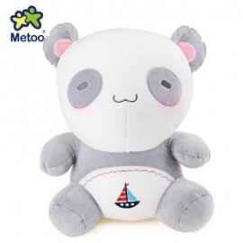 image of METOO ANIMAL PLUSH DOLL TOY BIRTHDAY CHRISTMAS GIFT FOAM GRANULE FILLER (DEEP GRAY) -