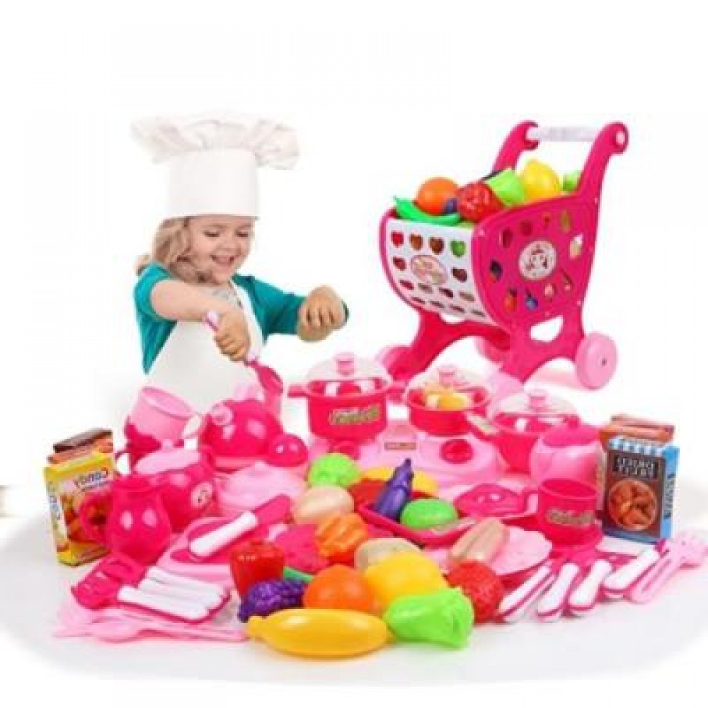 HOUSE SEVENTY-THREE PIECE KITCHEN CUTLERY TOY+SHOPPING CART (COLORMIX) 0 HOUSE SEVENTY-THREE PIECE KITCHEN CUTLERY TOY+SHOPPING CART (COLORMIX) 0