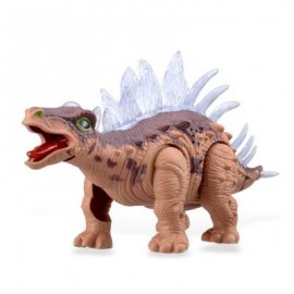 image of RONGKAI REALISTIC ELECTRIC ANIMAL MODEL STEGOSAURUS FOR KIDS (BROWN) -
