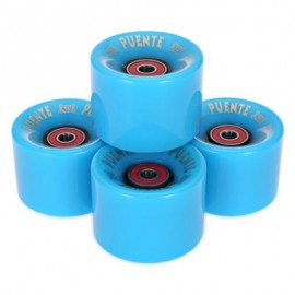 image of 4PCS 60 X 45MM OUTDOOR SPORT SKATEBOARDING WHEEL SKATE BEARING (BLUE) 6.00 x 6.00 x 4.50 cm