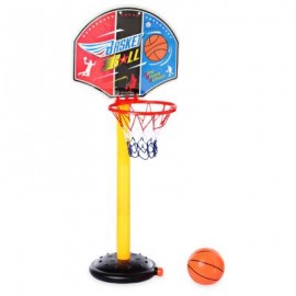 image of LARGE ADJUSTABLE BASKETBALL STAND OUTDOOR SPORT SET CHILD CHRISTMAS TOY WITH INFLATOR PUMP (COLORMIX) One Size